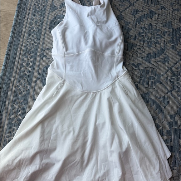 lululemon athletica Dresses & Skirts - lululemon athletica White Strapless Fit-and-Flare Dress